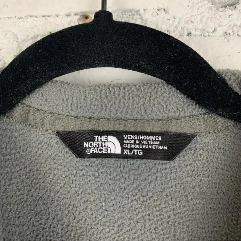 The North Face Green/Grey Fleece Pullover Half Zip Jacket XL